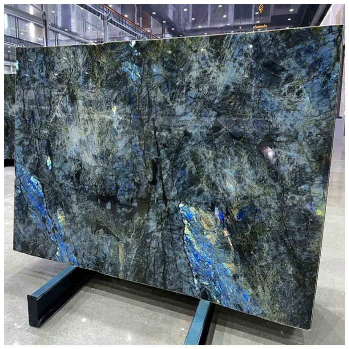Blue Labradorite natural stone texture