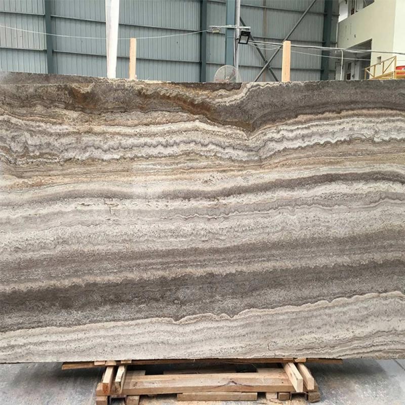 Iran Silver Travertine natural stone texture