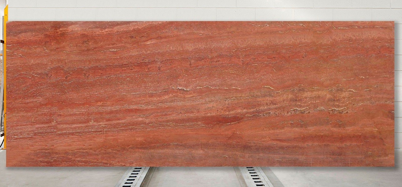 Red Travertine natural stone texture