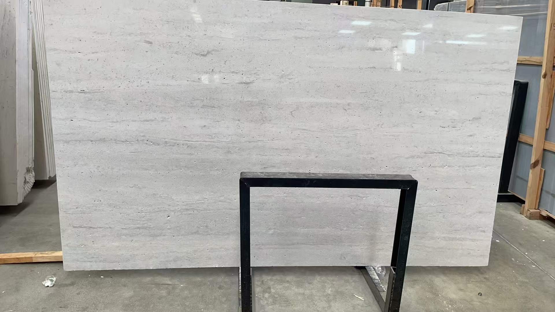Super White Travertine natural stone texture